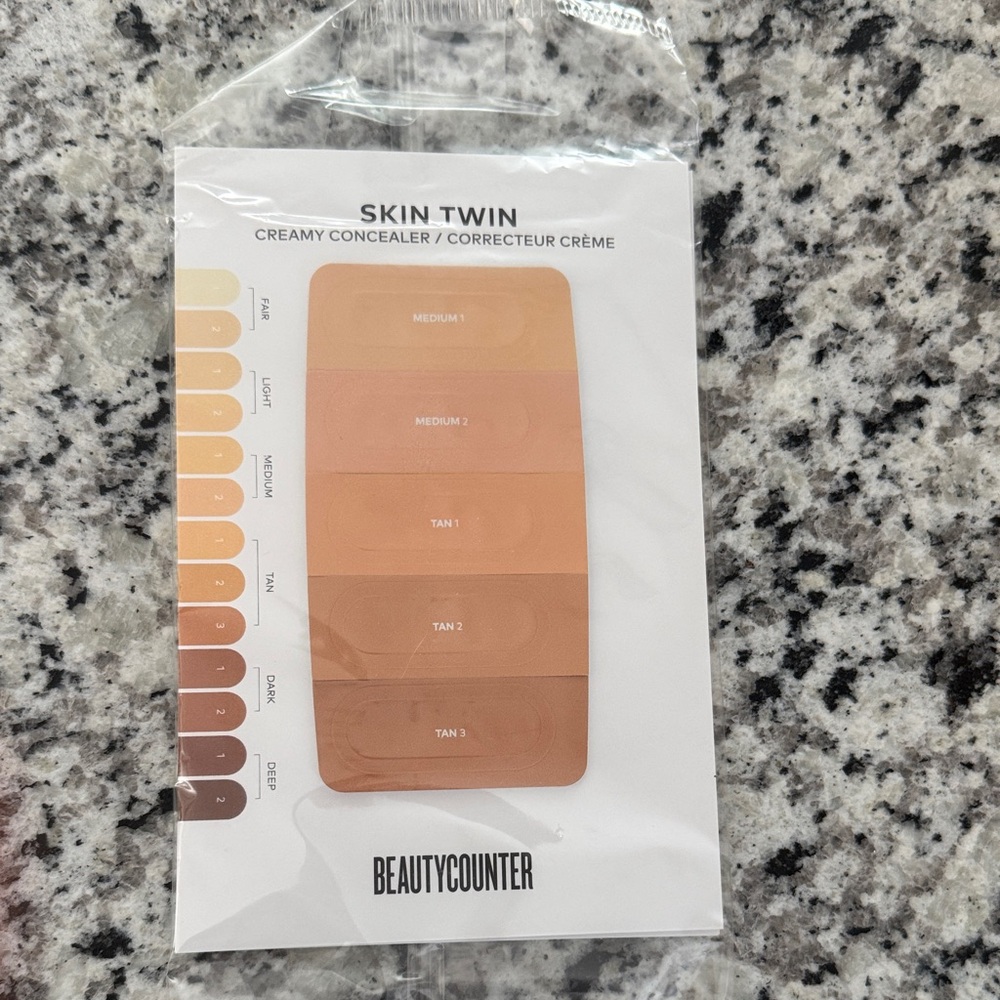 Skin Twin Concealer Shade Card Sample